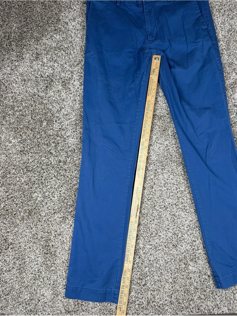 Sz 32 X 34 Men’s Polo Ralph Lauren Stretch Slim Fit Chino Pants Blue